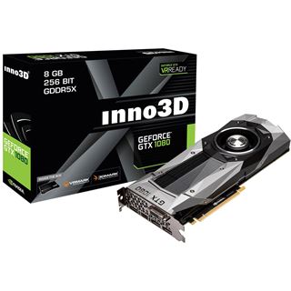 8GB Inno3D GeForce GTX 1080 Founders Edition Aktiv PCIe 3.0 x16