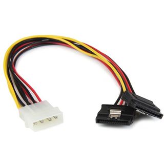 0.30m Startech SATA Y-Stromadapterkabel Molex-Stecker auf 2xSATA