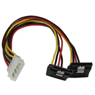 0.30m Startech SATA Y-Stromadapterkabel gewinkelt Molex-Stecker auf