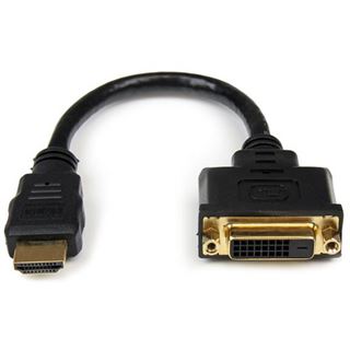 Startech Adapter HDMI-Stecker auf DVI 24+1 Buchse Schwarz