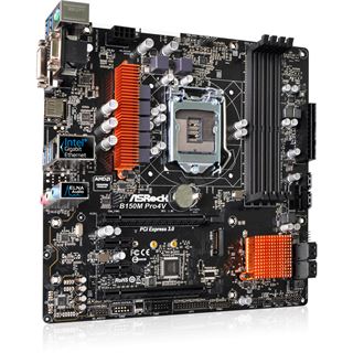 ASRock B150M Pro4V Intel B150 So.1151 Dual Channel DDR mATX Retail