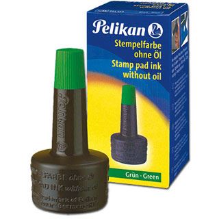 Pelikan Stempelfarbe 28ml Gr&uuml;n, Kunststoffflasche