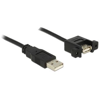 (&euro;6,90*/1m) 1.00m Delock USB2.0 Verl&auml;ngerungskabel USB A