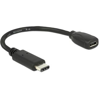 Delock USB Kabel C -> Micro B St/Bu 0.15m
