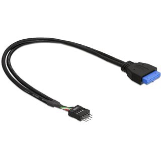 (€15,33*/1m) 0.45m Delock USB3.0 Adapterkabel usb pfostenstecker