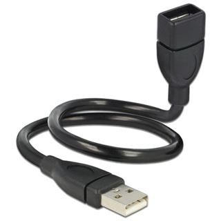 (&euro;22,57*/1m) 0,35m Delock USB2.0 Verl&auml;ngerungskabel USB A