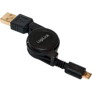 (€5,20*/1m) 0.75m LogiLink USB2.0 Anschlusskabel USB A Stecker