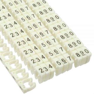 InLine 100er Pack Kabelmarkierer 6mm, Nr.0-9