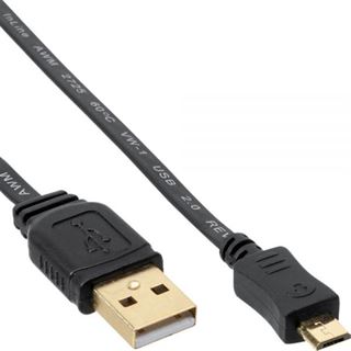 (&euro;2,30*/1m) 3.00m InLine USB2.0 Anschlusskabel USB A Stecker auf