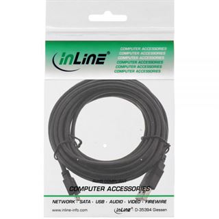 (€0,98*/1m) 5.00m InLine USB2.0 Anschlusskabel USB A Stecker auf