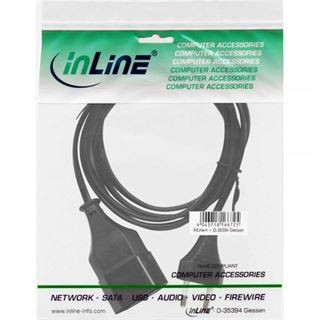 (&euro;1,38*/1m) 5.00m Inline Verl&auml;ngerungskabel Euro Stecker