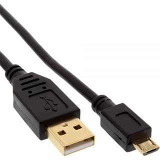 (€4,90*/1m) 1.00m InLine USB2.0 Anschlusskabel USB A Stecker auf