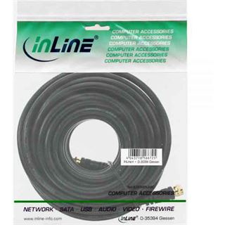 (€0,66*/1m) 15.00m InLine SAT Anschlusskabel F Stecker auf F