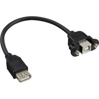 (&euro;24,50*/1m) 0.20m InLine USB2.0 Verl&auml;ngerungskabel USB A