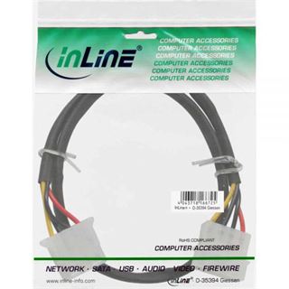 (€9,80*/1m) 0.50m InLine Stromkabel Verlängerungskabel