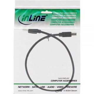 (&euro;7,80*/1m) 0.50m InLine USB2.0 Anschlusskabel USB A Stecker auf