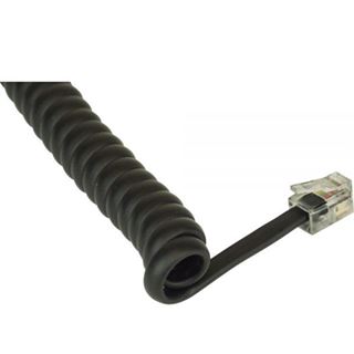 (€1,23*/1m) 4.00m InLine Telefon Anschlusskabel Spiralkabel RJ10