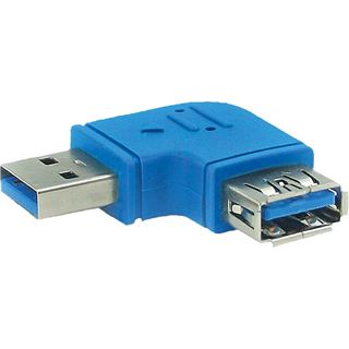 InLine USB 3.0 Adapter, Stecker A auf Buchse A, links gewinkelt