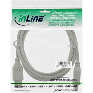 (€3,90*/1m) 1.00m InLine USB2.0 Verlängerungskabel USB A