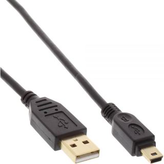 (€4,90*/1m) 1.00m InLine USB2.0 Anschlusskabel USB A Stecker auf
