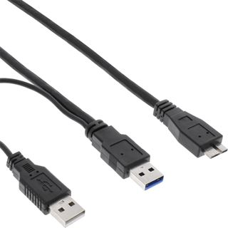 (€5,27*/1m) 1.50m InLine USB3.0 Y-USB Kabel USB A Stecker auf