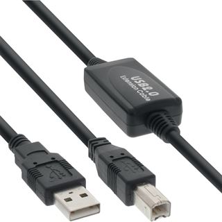 (€1,89*/1m) 10.00m InLine USB2.0 Anschlusskabel mit