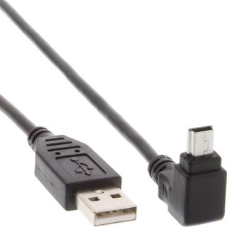 (€3,90*/1m) 1.00m InLine USB2.0 Anschlusskabel gewinkelt oben