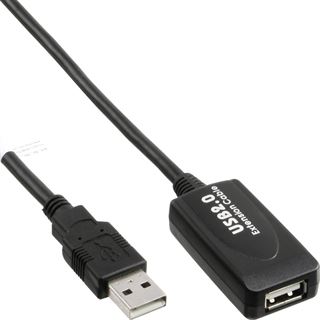 (€1,59*/1m) 10.00m InLine USB2.0 Verlängerungskabel aktiv
