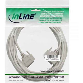 (€1,49*/1m) 10.00m InLine Seriell Anschlusskabel 25pol Buchse