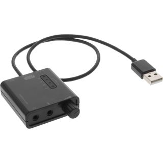 InLine USB zu HQ Audio Konverterkabel USB Headset-Verstärker mit