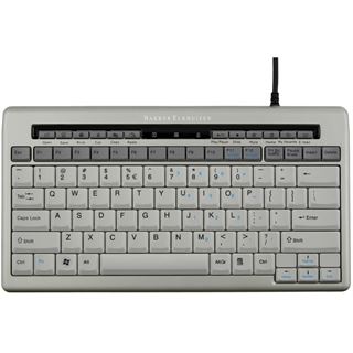 BakkerElkhuizen S-board 840 Design USB Deutsch silber (kabelgebunden)