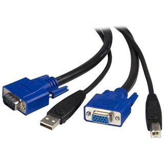 (&euro;7,17*/1m) 1.80m Startech KVM Anschlusskabel VGA 15pol Stecker