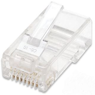 Intellinet Cat. 5e Modularstecker UTP RJ45 Stecker Transparent 100