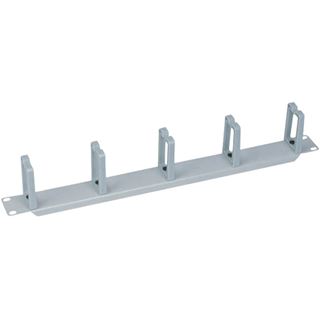 Logilink Kabelf&uuml;hrungspanel 19" 1HE, 5 Plastikringe, grau