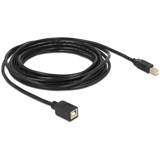 (&euro;1,58*/1m) 5.00m Delock USB2.0 Verl&auml;ngerungskabel USB B