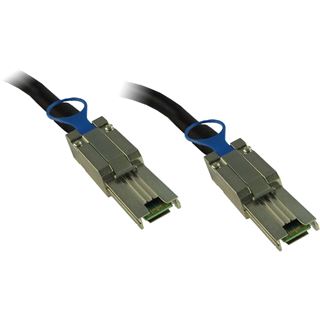 (€26,90*/1m) 1.00m Inter-Tech SAS Anschlusskabel 6Gb/s SFF-8088