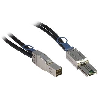 (€43,90*/1m) 1.00m Inter-Tech SAS Anschlusskabel 12Gb/s SFF-8644