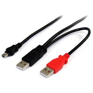 (€4,39*/1m) 1.80m Startech USB2.0 Y-USB Kabel 2xUSB A Stecker