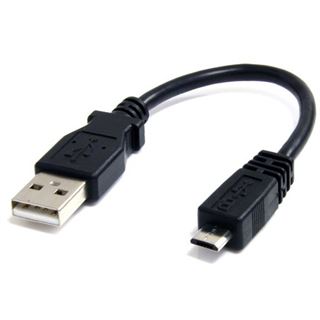 0.15m Startech USB2.0 Anschlusskabel USB A Stecker auf USB mikroB