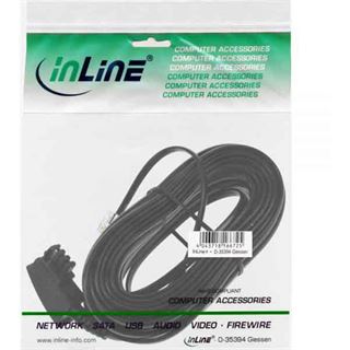 (€0,39*/1m) 10.00m InLine TAE-F Anschlusskabel TAE-F Stecker auf