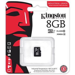 8 GB Kingston Industrial Temperature microSD UHS-I Retail