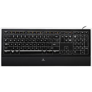 Logitech K740 Illuminated USB Englisch schwarz (kabelgebunden)