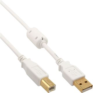 (&euro;2,45*/1m) 2.00m InLine USB2.0 Anschlusskabel USB A Stecker auf