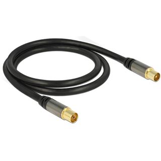 (&euro;9,90*/1m) 1.00m Delock Antennenkabel IEC-Stecker auf