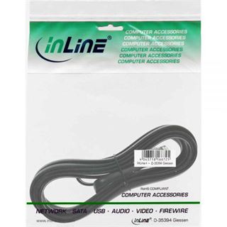 (€7,80*/1m) 0.50m InLine ISDN Anschlusskabel RJ12 Stecker auf