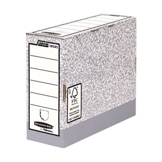 Fellowes BANKERS BOX SYSTEM Archiv-Schachtel, grau,(B)100 mm