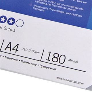 GBC Einbanddeckel HiClear, DIN A4, PVC, 0,20 mm, glasklar