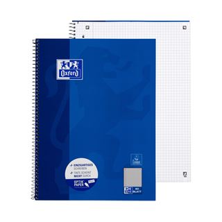 Oxford Collegeblock DIN A4+ kariert Rand links / 50 Blatt