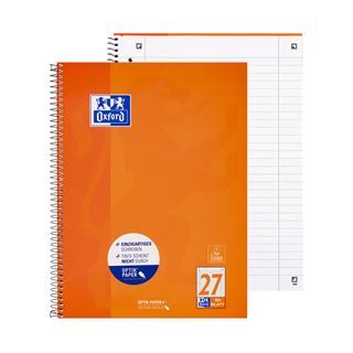 Oxford Collegeblock DIN A4+ liniert Rand beidseitig / 80 Blatt