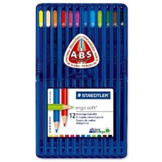 STAEDTLER Buntstift ergosoft, dreieckig, 12er Etui